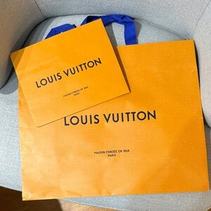 Lot of two Louis Vuitton Shopping Bags